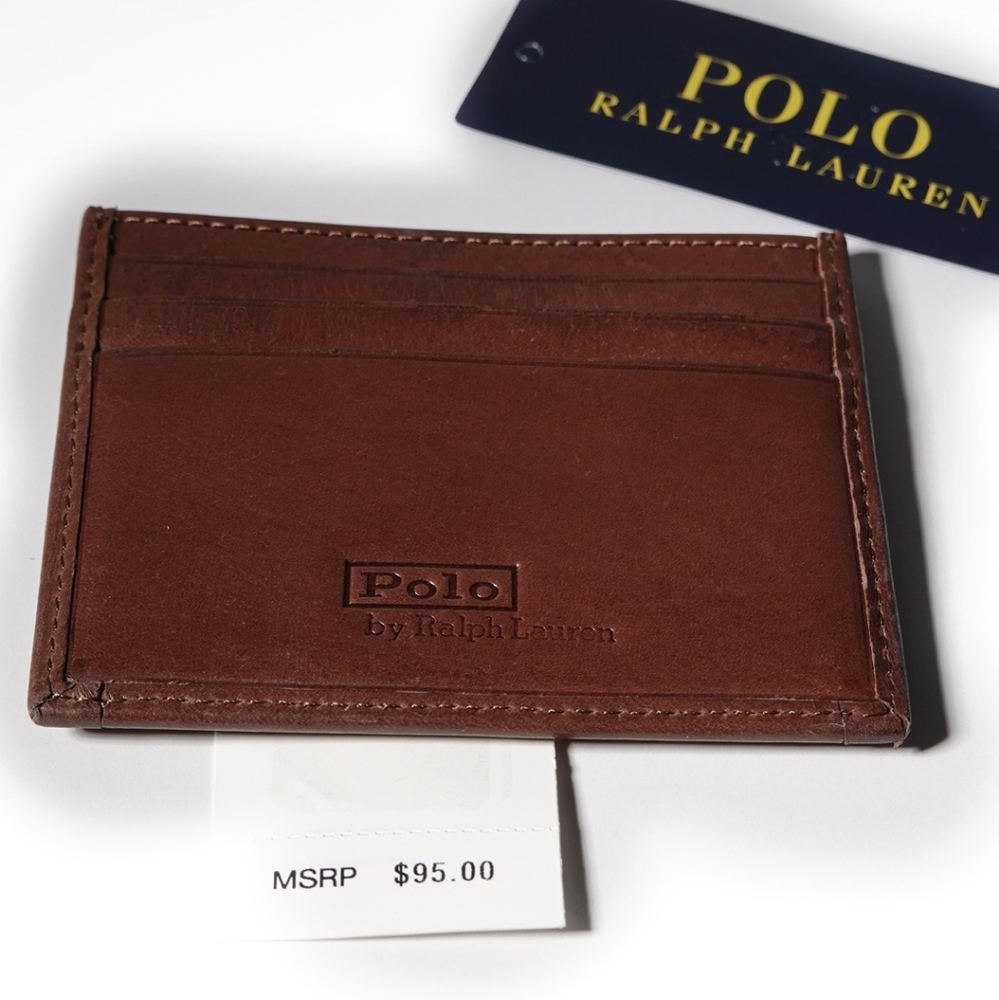 POLO RALPH LAUREN BW HERITAGE CARD CASE - Picture 3 of 3
